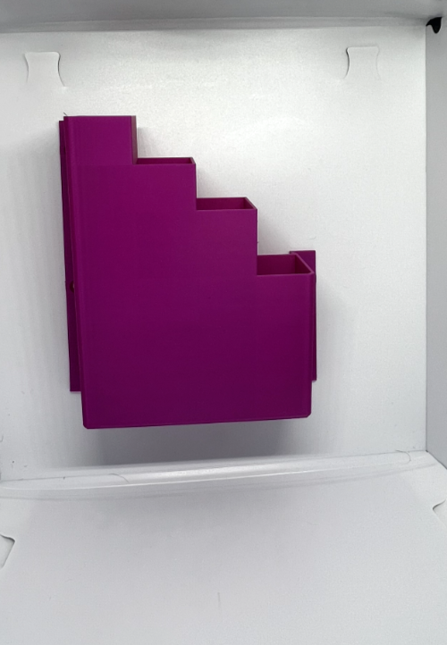 Hot Pink Cable Tie Holder Zip Tie Storage Rack Wall Mount Organiser Container