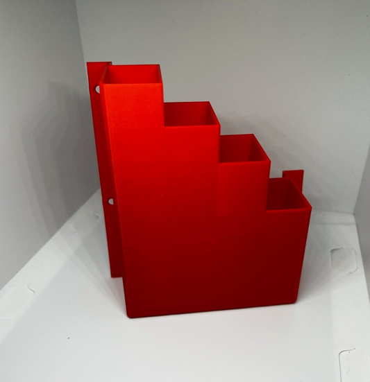 Extra Large XL Red Cable Tie Holder Zip Tie Storage Rack Wall Mount Organiser