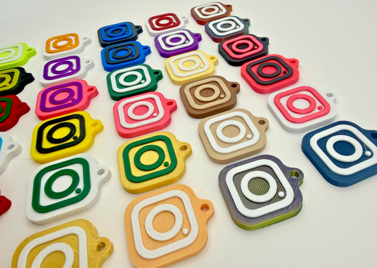 30mm NFC Tag Social Media Key Chain Key Ring Tap To Share Profile