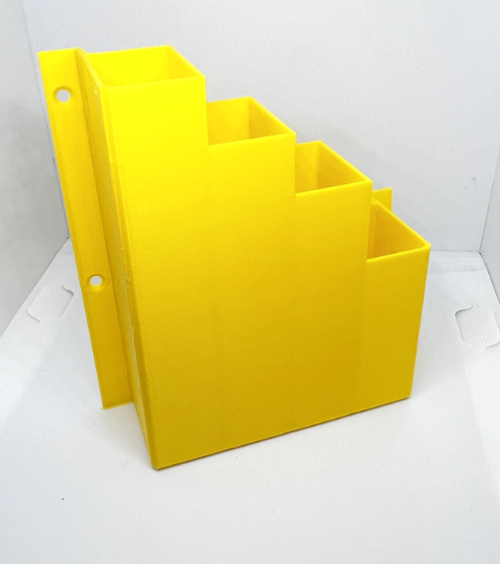 Yellow Cable Tie Holder Zip Tie Storage Rack Wall Mount Organiser Container UK