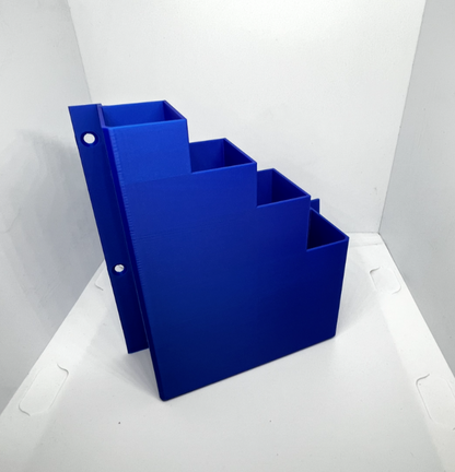 Blue Cable Tie Holder Zip Tie Storage Rack Wall Mount Organiser Container UK