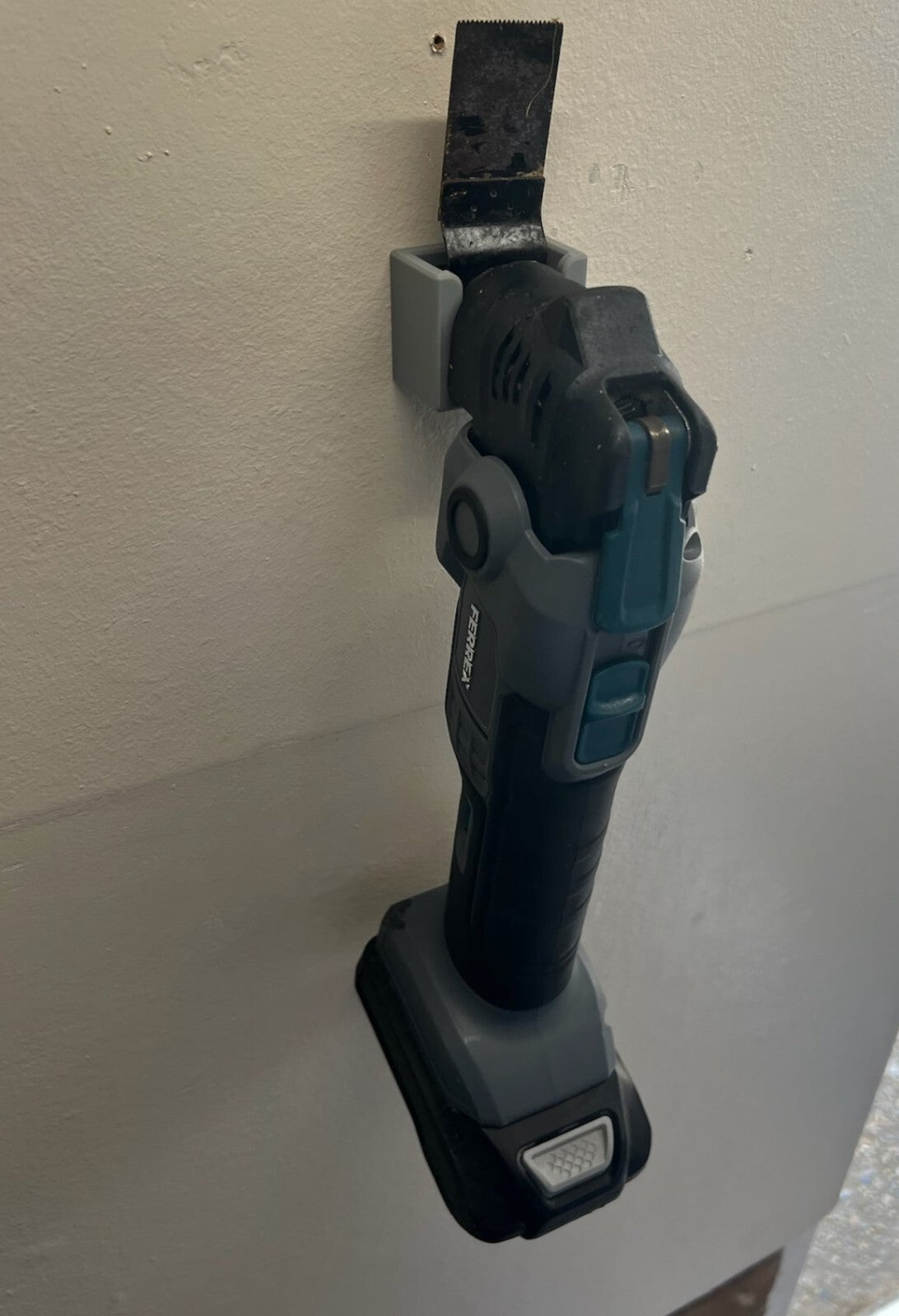 Aldi ferrex activ energy multitool wall bracket mount grey