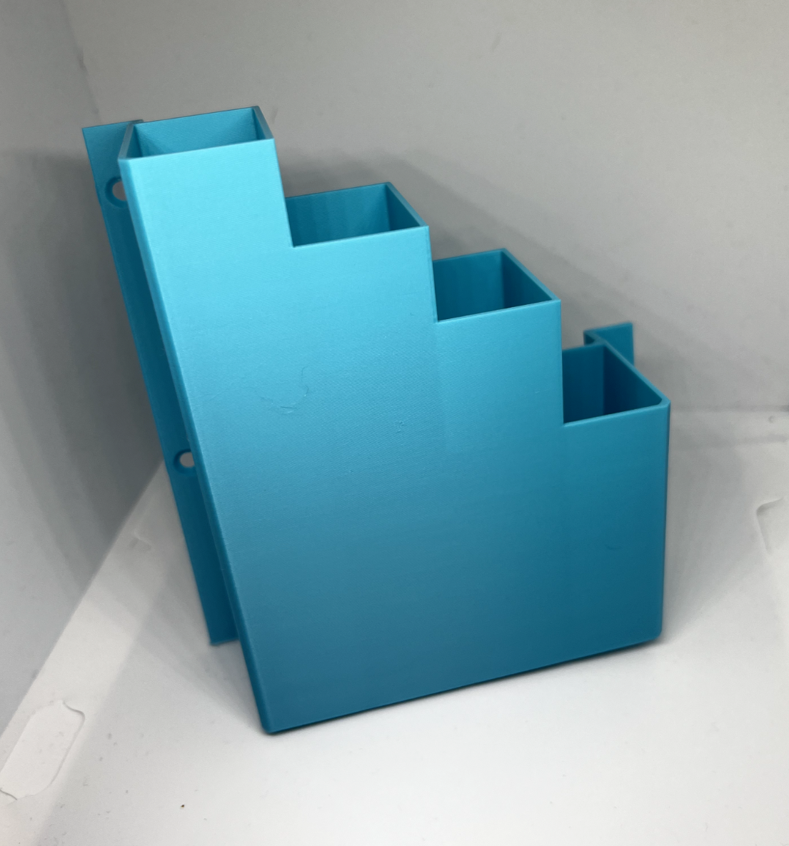 Cable Tie Holder Zip Tie Storage Rack Wall Mount Organiser Container Makita blue