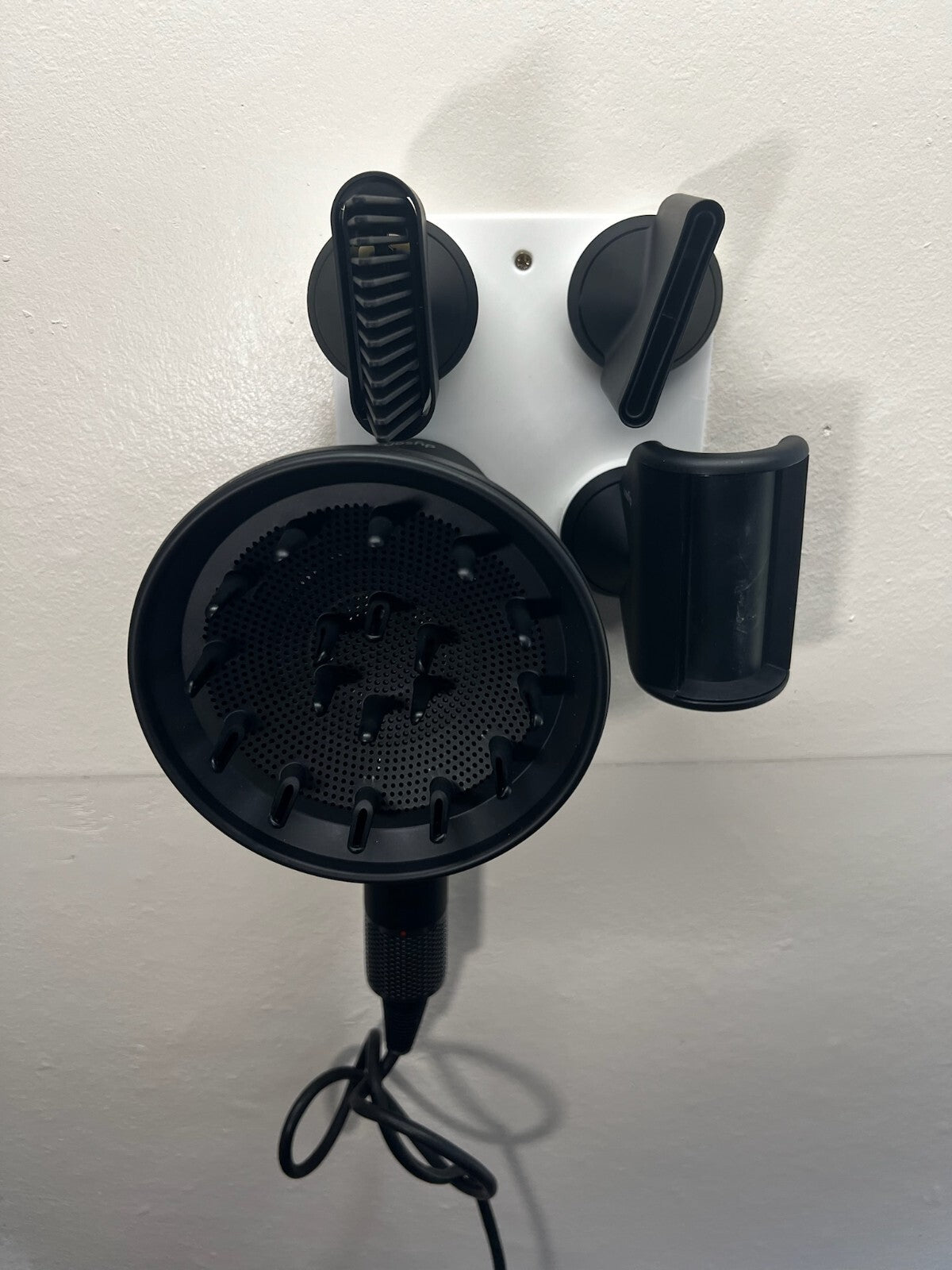 Wall Mount Bracket Stand Holder for Dyson Supersonic Hair Dryer White