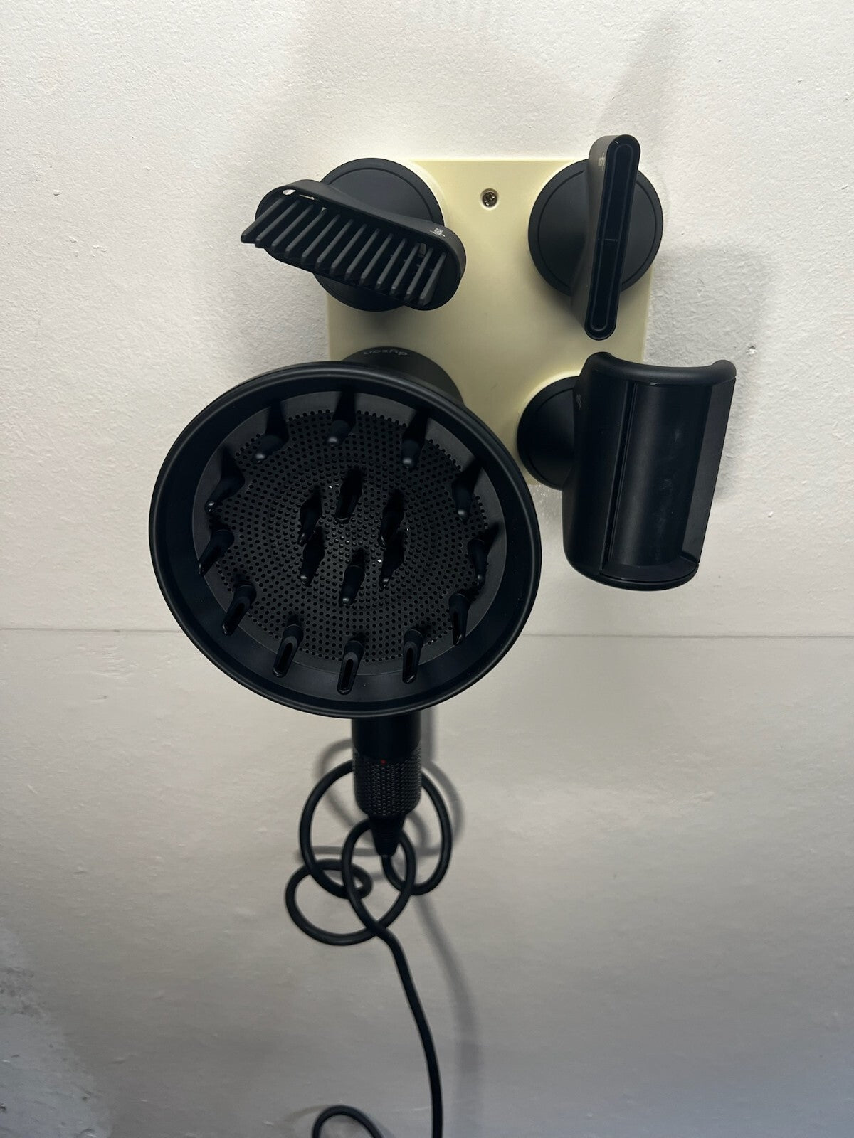 Wall Mount Bracket Stand Holder for Dyson Supersonic Hair Dryer Beige