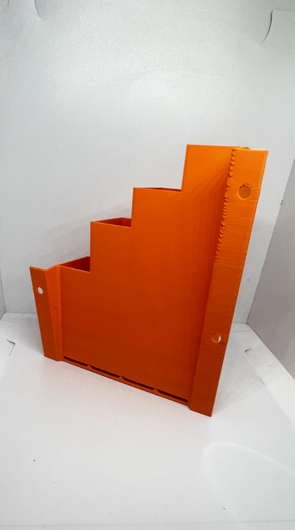 Orange Cable Tie Holder Zip Tie Storage Rack Wall Mount Organiser Container UK