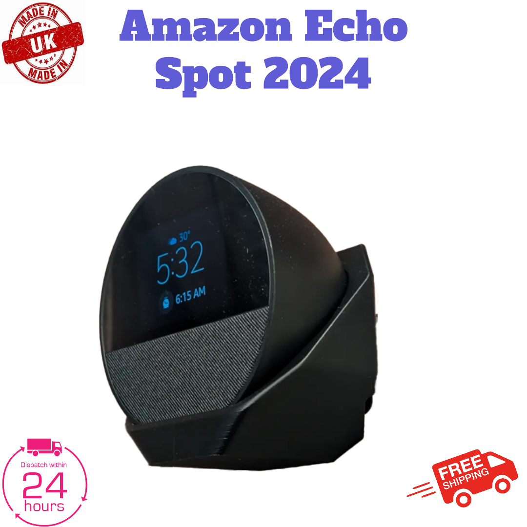 Wall Mount Fits for Echo Spot 2024 Wall Mount Stand Holder with Cable Management