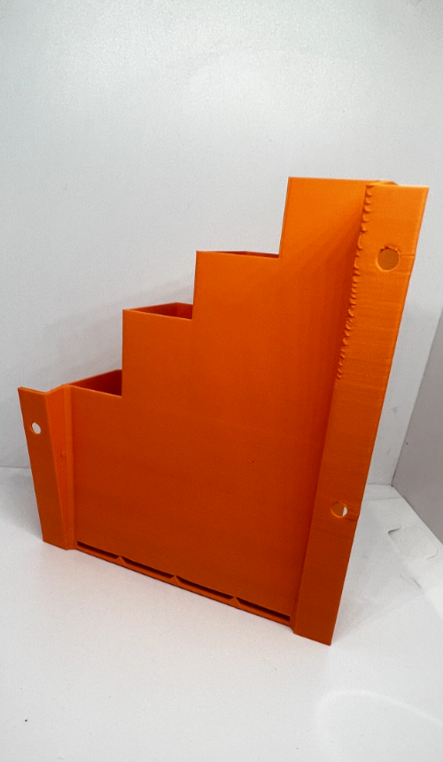 XL Extra Large Orange Cable Tie Holder Zip Tie Storage Rack Wall Mount Organiser