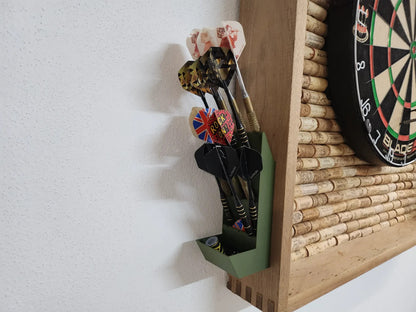 Wall Mounted Darts Holder Display Storage Caddy 12 darts ANY COLOUR uk