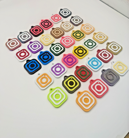 30mm NFC Tag Social Media Key Chain Key Ring Tap To Share Profile