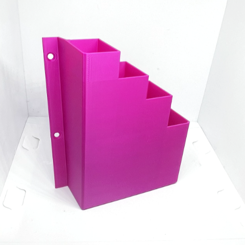 Hot Pink Cable Tie Holder Zip Tie Storage Rack Wall Mount Organiser Container