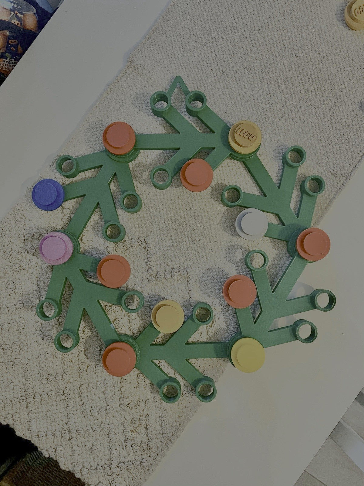 Lego Inspired Front Door Christmas Wreath Decoration Any Colour 17in Diameter