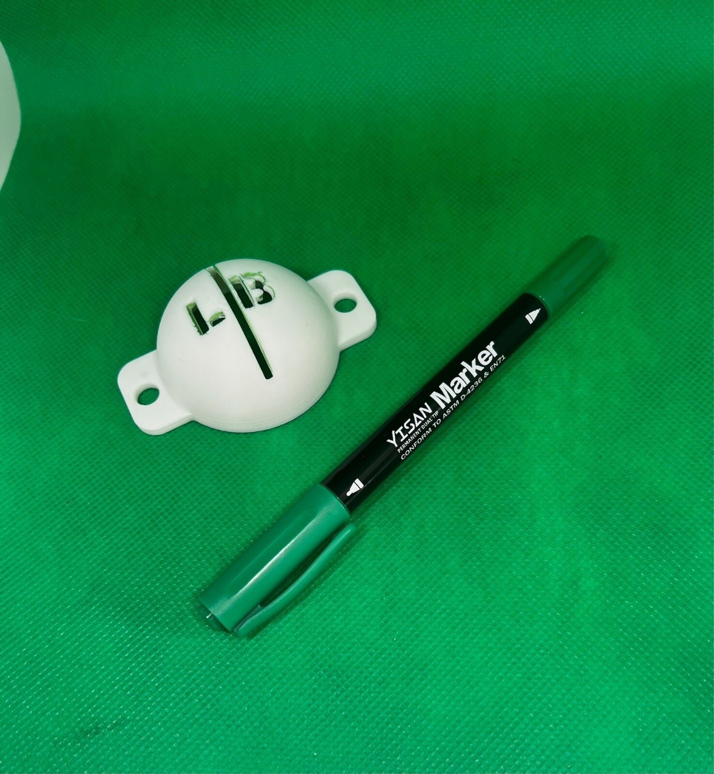 Golf Ball Stencil Line Marker Personalise with your own initials Marker Pen Inc