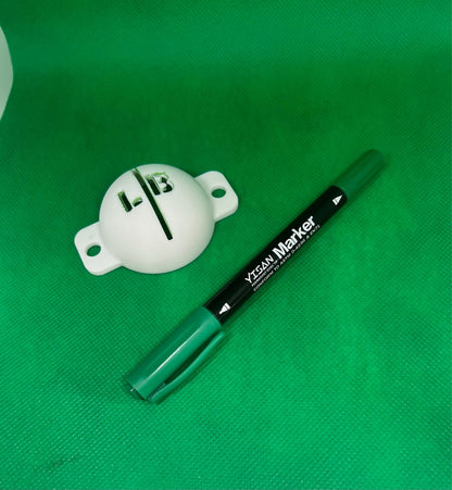 Golf Ball Stencil Line Marker Personalise with your own initials Marker Pen Inc