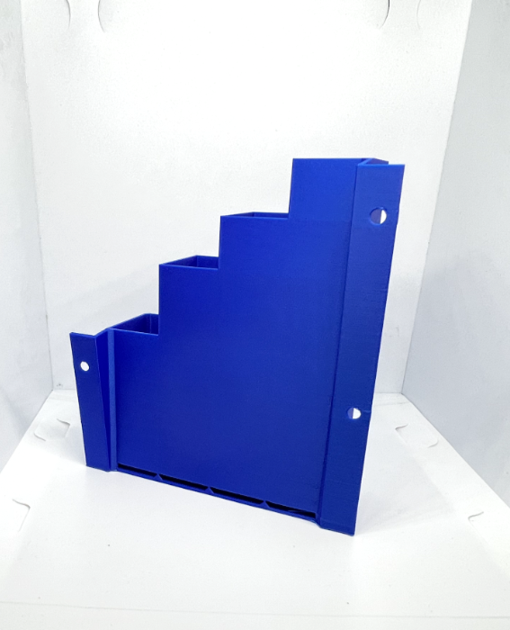 Blue Cable Tie Holder Zip Tie Storage Rack Wall Mount Organiser Container UK