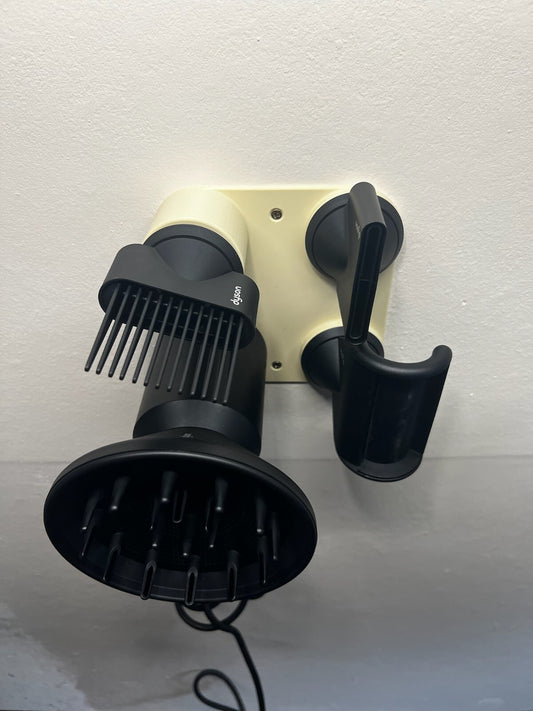 Wall Mount Bracket Stand Holder for Dyson Supersonic Hair Dryer Beige