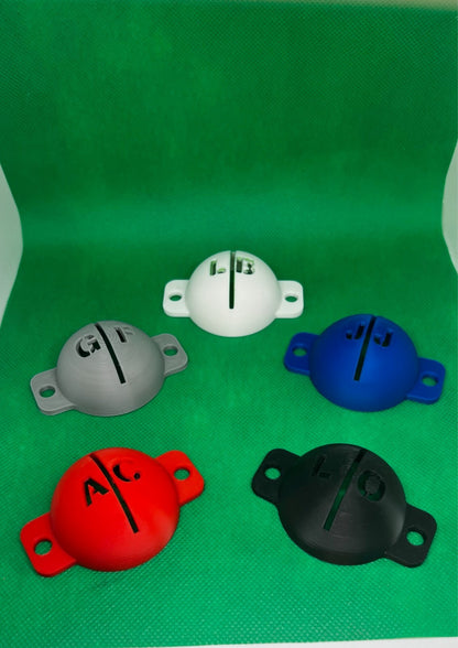 Golf Ball Stencil Line Marker Personalise with your own initials Marker Pen Inc