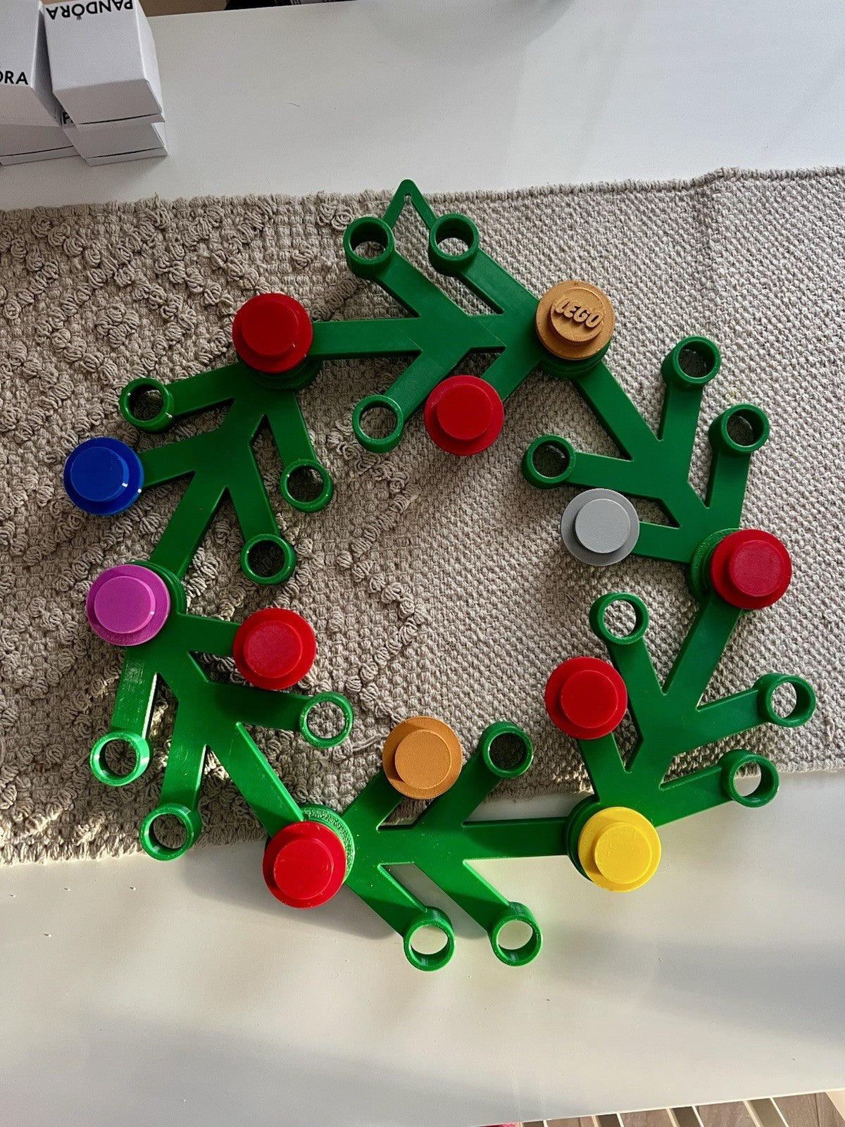 Lego Inspired Front Door Christmas Wreath Decoration Any Colour 17in Diameter
