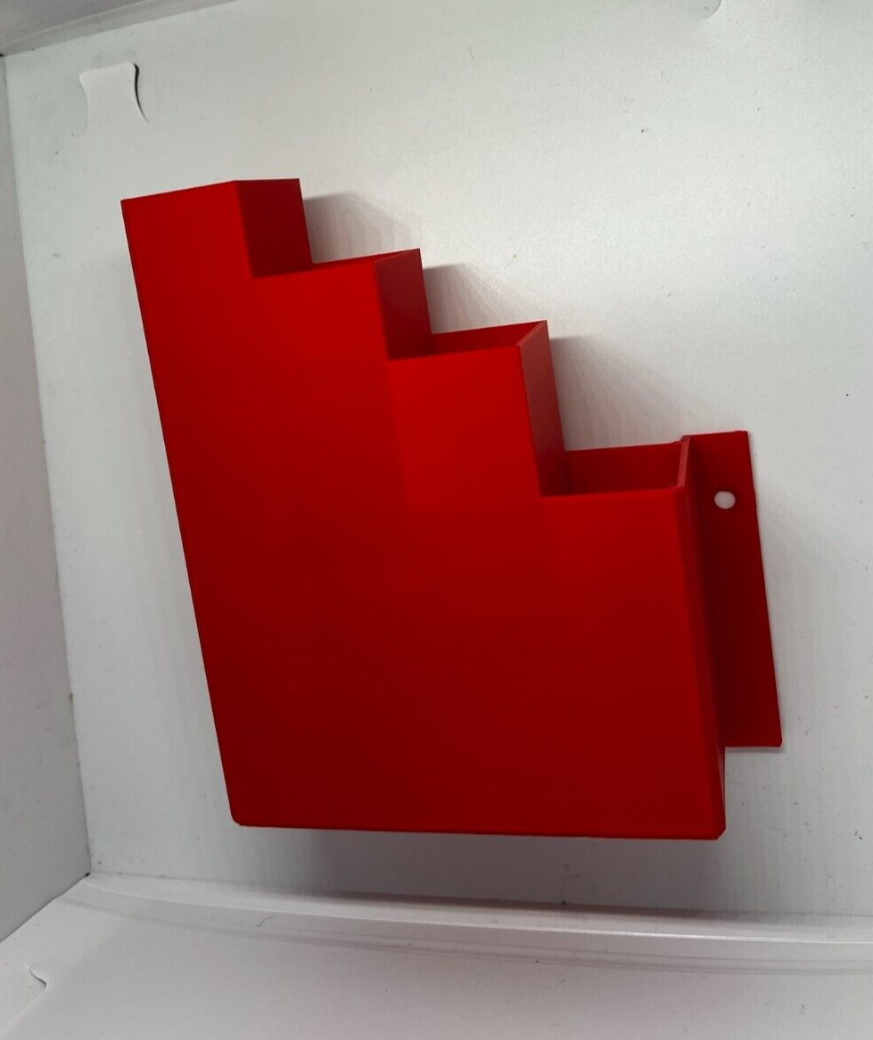 Red Cable Tie Holder Zip Tie Storage Rack Wall Mount Organiser Container UK