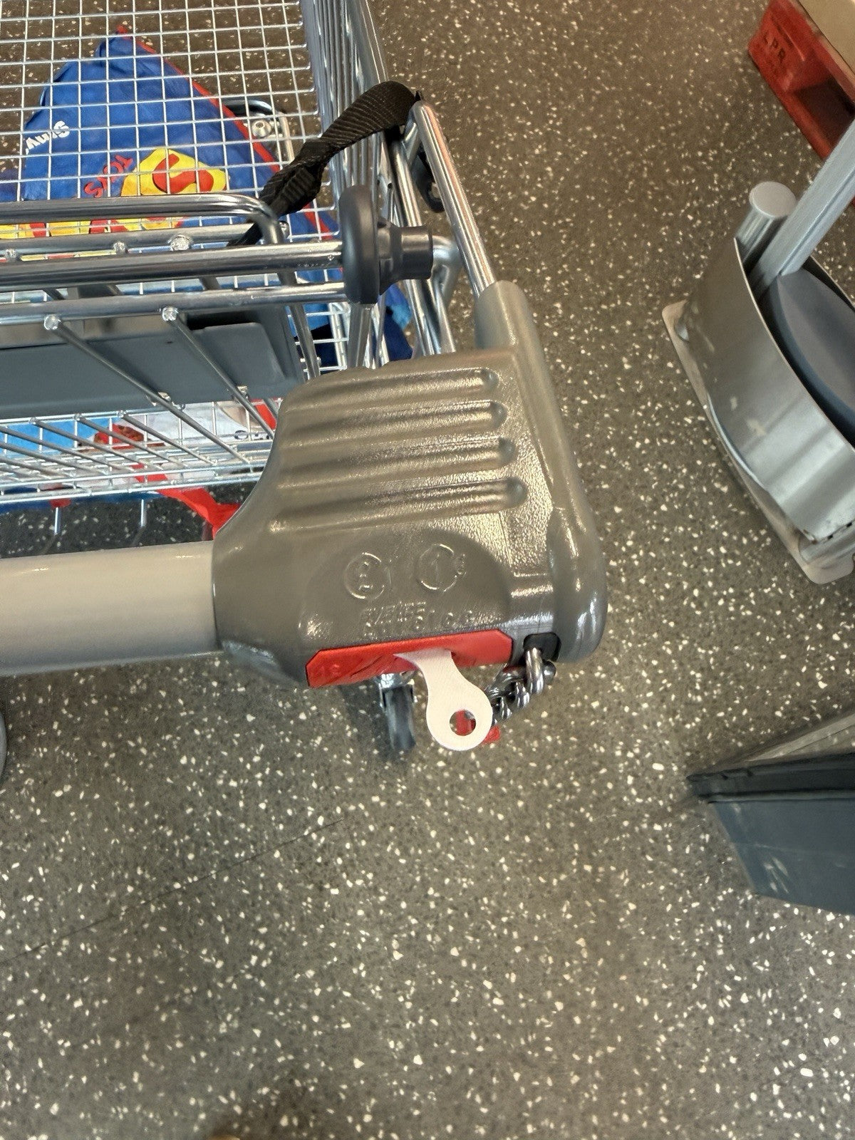 2 Police Custodian Helmet Hat Bobby Shopping Kart Trolley Token Keyring Tag Coin