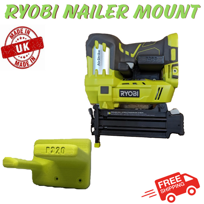 Ryobi 18 gauge Brad nailer nail gun wall mount holder display storage organiser