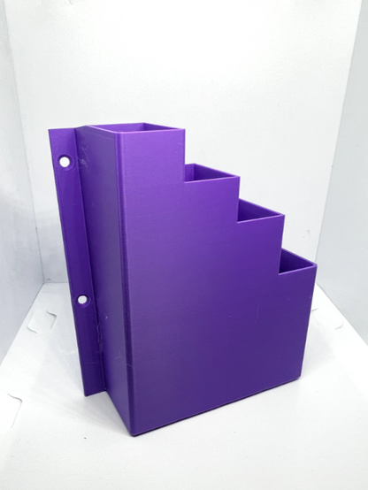 Purple Cable Tie Holder Zip Tie Storage Rack Wall Mount Organiser Container UK