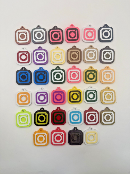 30mm NFC Tag Social Media Key Chain Key Ring Tap To Share Profile