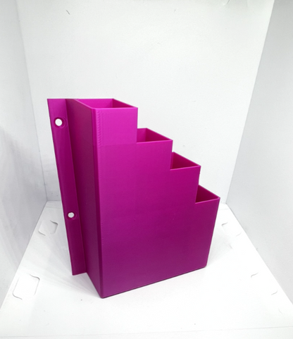 XL Extra Large Hot Pink Cable Tie Holder Zip Storage Rack Wall Mount Organiser