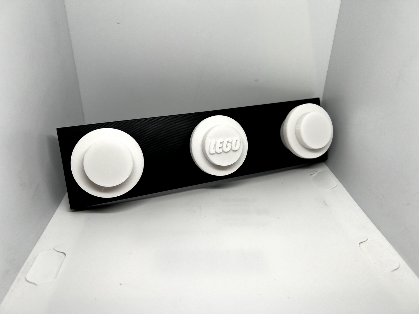 3d Printed Lego inspired Stud Wall Coat Bag Rucksack Hook Hanger Tidy Organiser