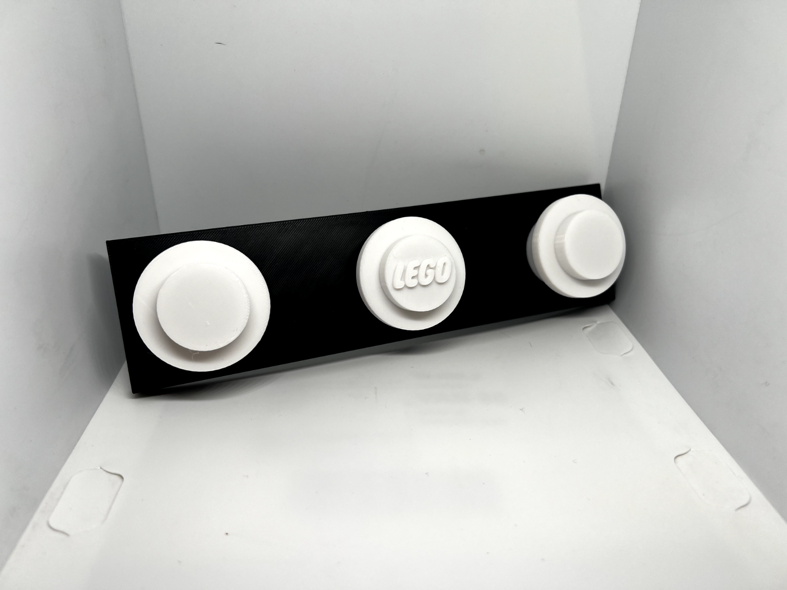 3d Printed Lego inspired Stud Wall Coat Bag Rucksack Hook Hanger Tidy Organiser