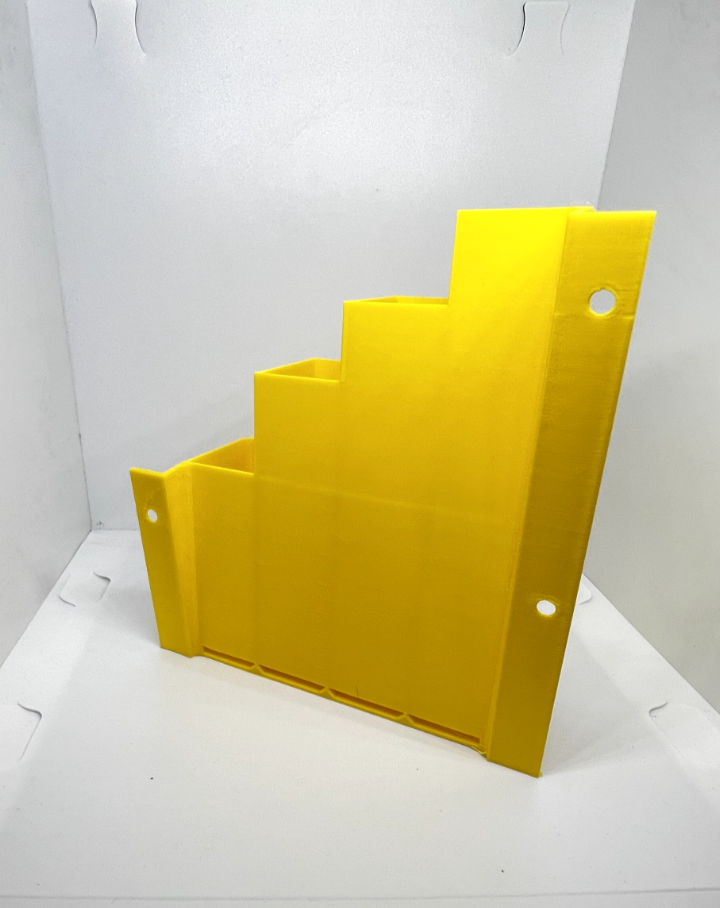 Yellow Cable Tie Holder Zip Tie Storage Rack Wall Mount Organiser Container UK