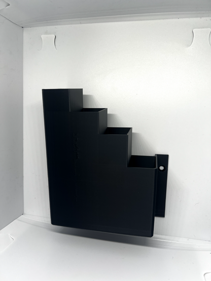 Black Cable Tie Holder Zip Tie Storage Rack Wall Mount Organiser Container UK