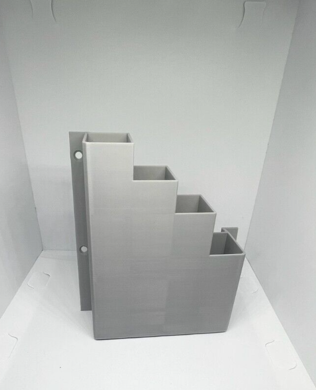 Grey Cable Tie Holder Zip Tie Storage Rack Wall Mount Organiser Container UK