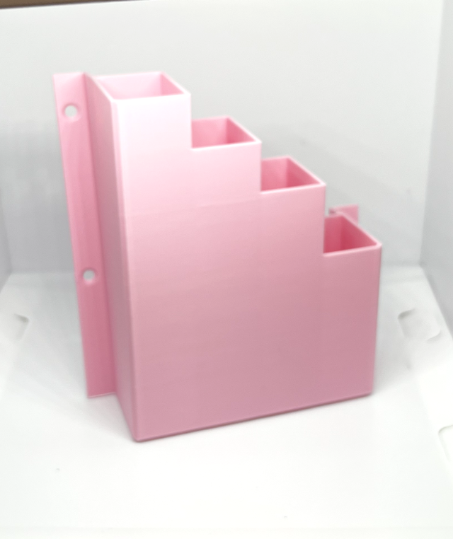 XL Extra Large Pink Cable Tie Holder Zip Tie Storage Rack Wall Mount Organiser