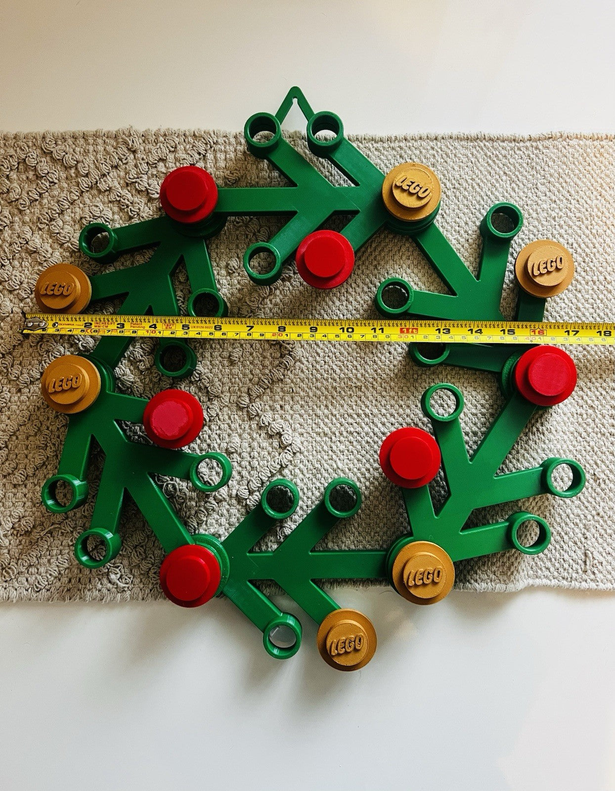 Lego Inspired Front Door Christmas Wreath Decoration Any Colour 17in Diameter