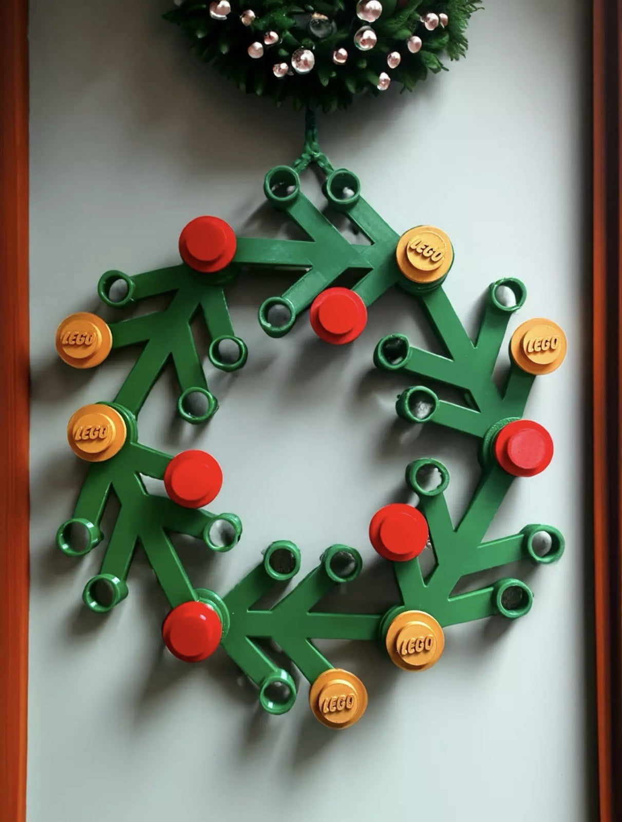 Lego Inspired Front Door Christmas Wreath Decoration Any Colour 17in Diameter