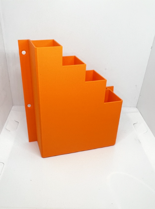 XL Extra Large Orange Cable Tie Holder Zip Tie Storage Rack Wall Mount Organiser