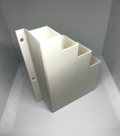 White Cable Tie Holder Zip Tie Storage Rack Wall Mount Organiser Container UK