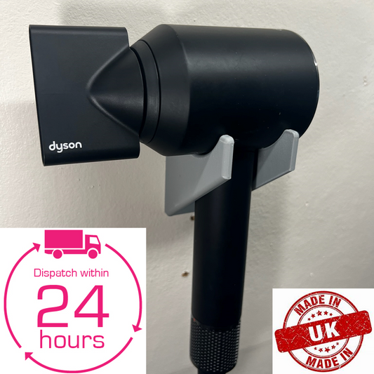 Wall Mount Bracket Stand Holder for Dyson Supersonic Hair Dryer Grey