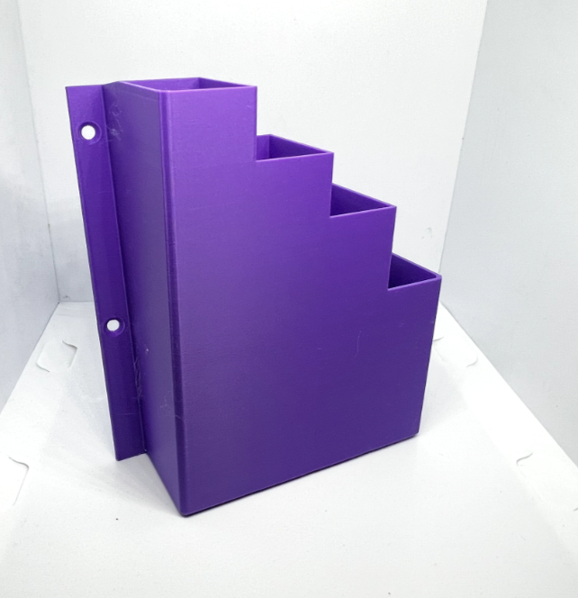 XL Extra Large Purple Cable Tie Holder Zip Tie Storage Rack Wall Mount Organiser