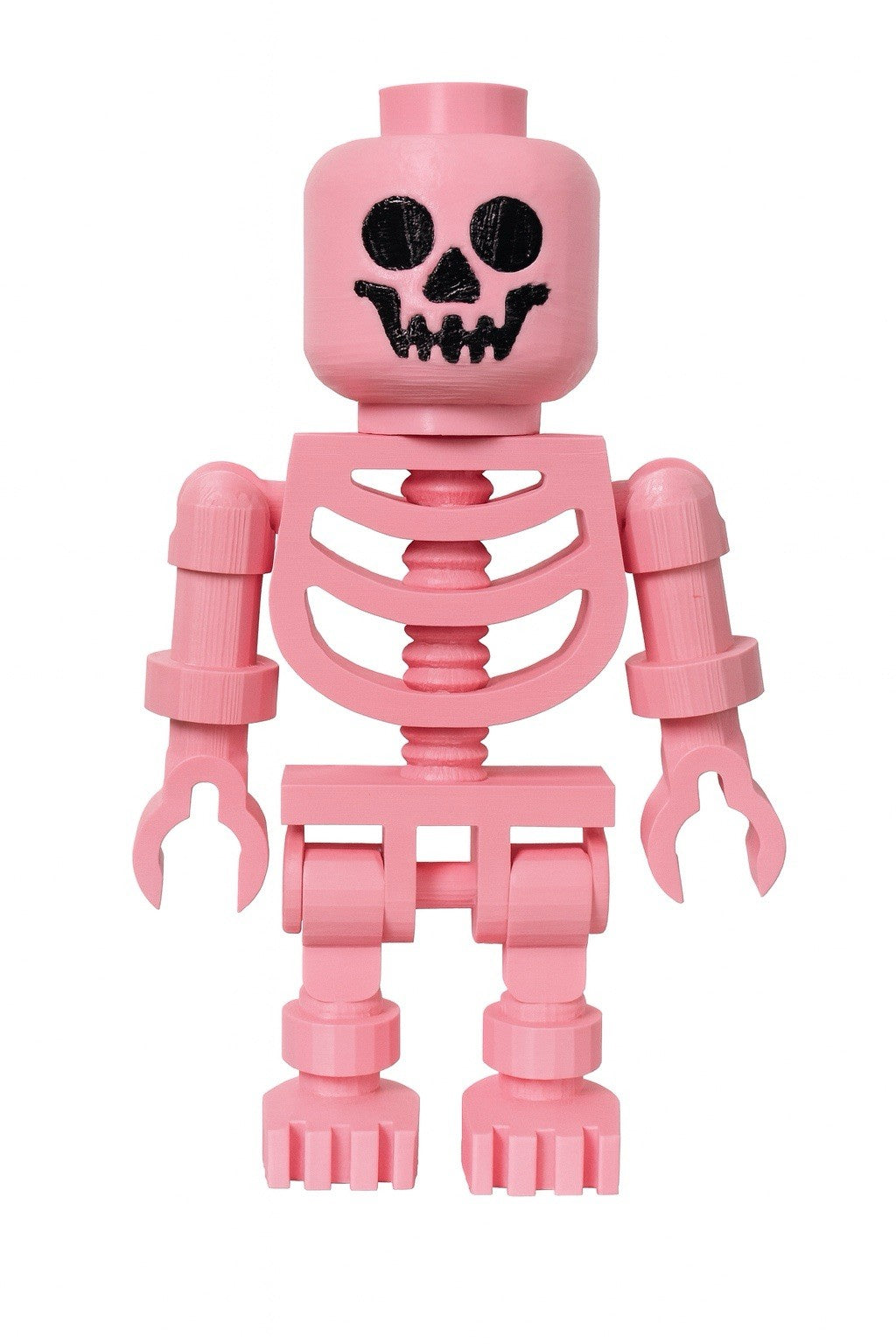 Large LEGO-Inspired Skeleton Figure 10” Tall – Halloween Decor, Display Model