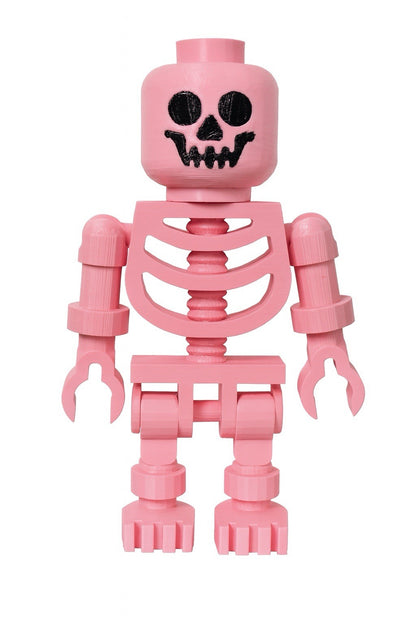 Large LEGO-Inspired Skeleton Figure 10” Tall – Halloween Decor, Display Model