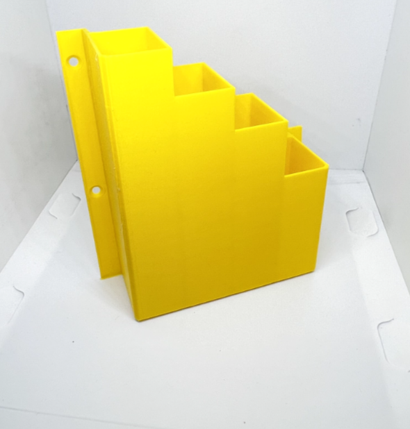 XL Extra Large Yellow Cable Tie Holder Zip Tie Storage Rack Wall Mount Organiser