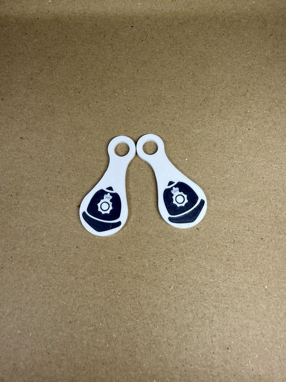 2 Police Custodian Helmet Hat Bobby Shopping Kart Trolley Token Keyring Tag Coin