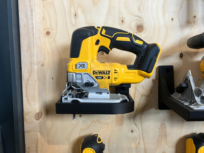 dewal DCS334N-XJ Cordless brushless jigsaw wall mount organised holder bracket
