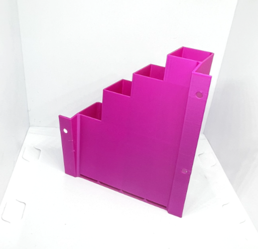 XL Extra Large Hot Pink Cable Tie Holder Zip Storage Rack Wall Mount Organiser