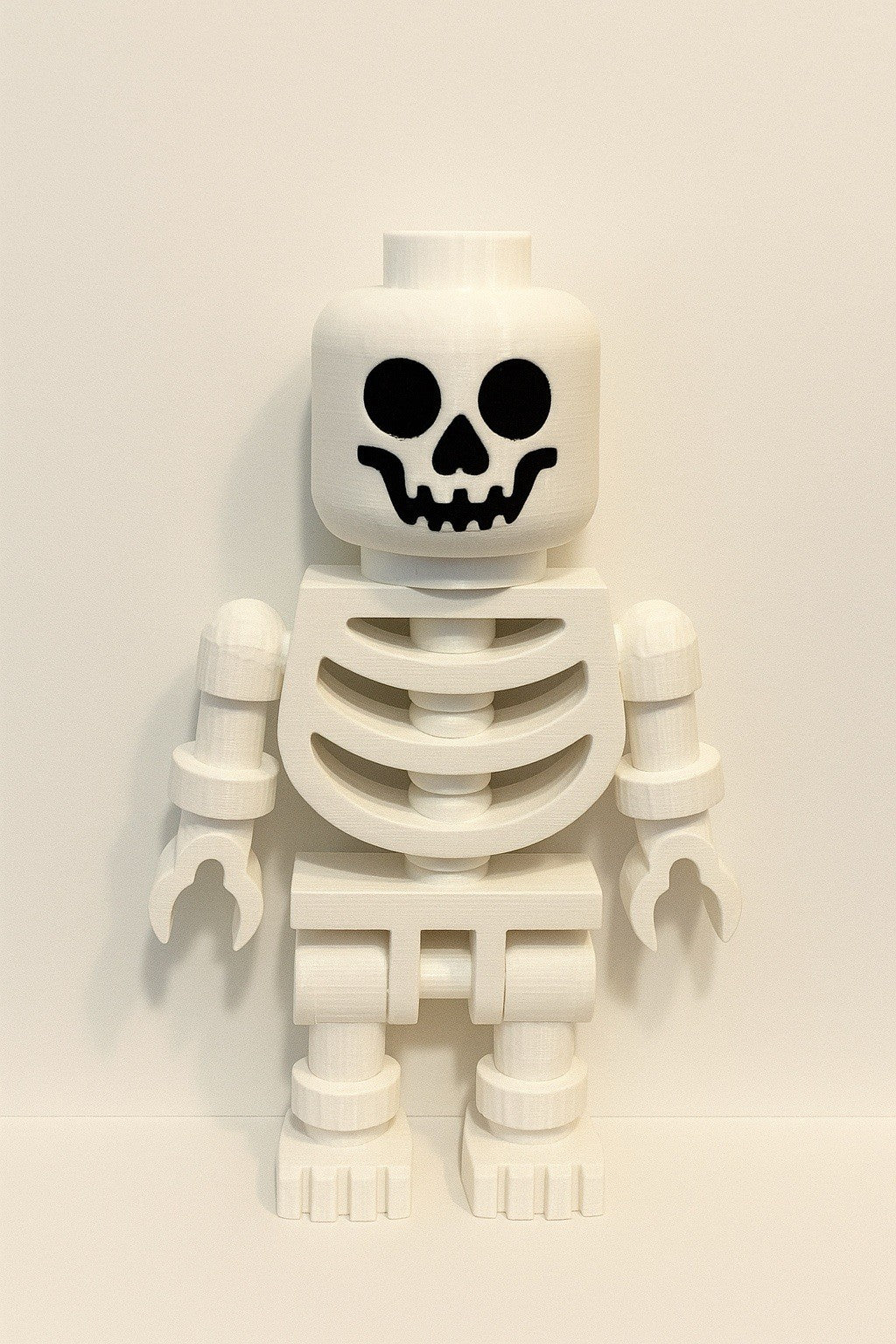 Large LEGO-Inspired Skeleton Figure 10” Tall – Halloween Decor, Display Model