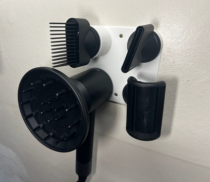 Wall Mount Bracket Stand Holder for Dyson Supersonic Hair Dryer White