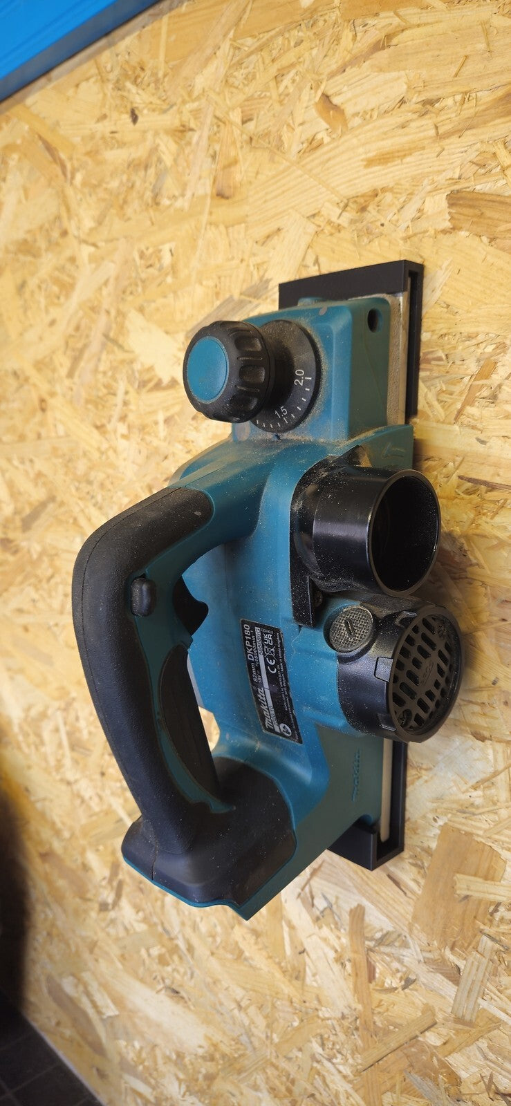 Wall mount bracket holderfor Makita dkp180z 18v lxt cordless planer Any colour