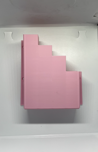 Baby Pink Cable Tie Holder Zip Tie Storage Rack Wall Mount Organiser Container